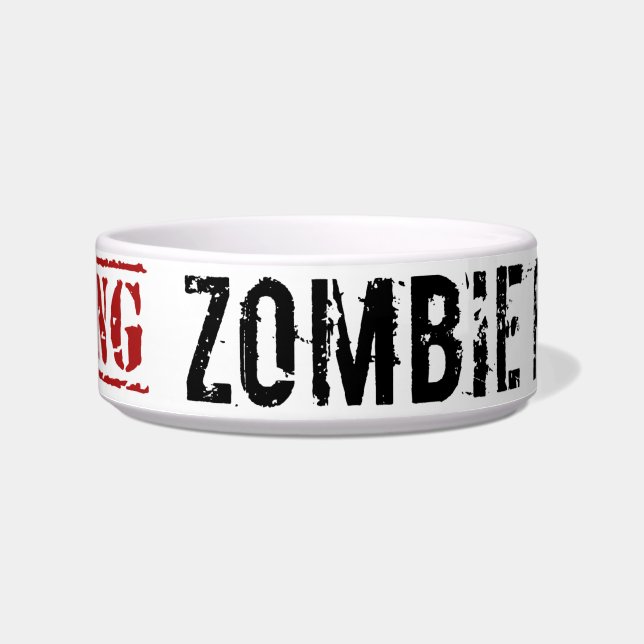 Zombie-Frettchen-Schüssel Napf (Vorderseite)