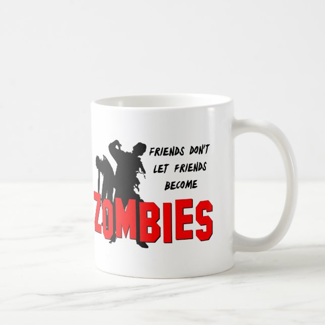 Zombie-Freunde Tasse (Rechts)