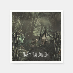 Zombie-Friedhof Geburtstags- oder Halloween-Party Serviette