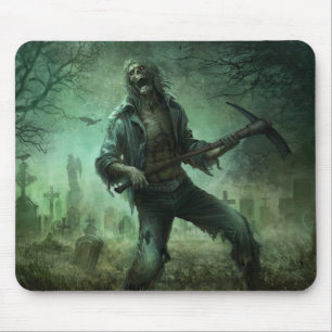 Zombie-Friedhof, Mausunterlage Mousepad