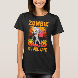 Zombie frisst Gehirne Du bist sicher Gruseliger Kü T-Shirt