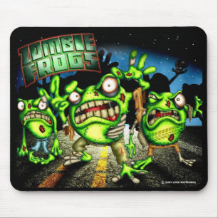 Zombie-Frosch-Mausunterlage Mousepad