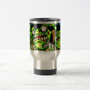 Zombie-Frosch-Reise-Tasse Reisebecher