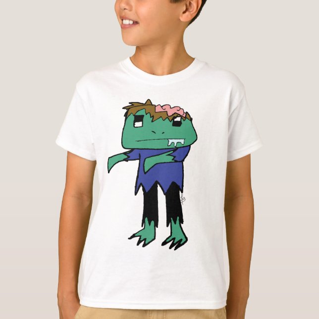 Zombie-Frosch T-Shirt (Vorderseite)