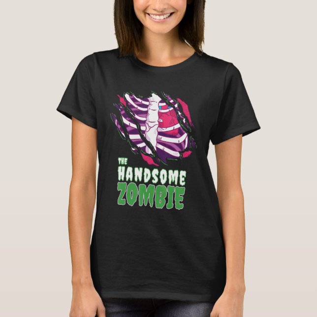 Zombie Funny Halloween Familie Zombie T-Shirt (Vorderseite)