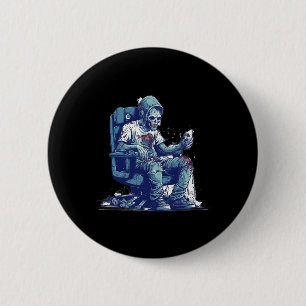 Zombie Gamer Halloween Costume Gaming Videospiel C Button