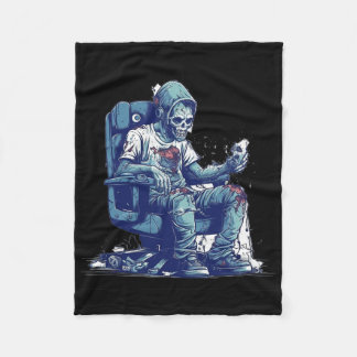 Zombie Gamer Halloween Costume Gaming Videospiel C Fleecedecke