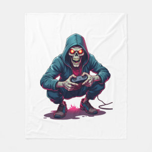 Zombie-Gamer – Lustiges Halloween-Gaming-Shirt Fleecedecke