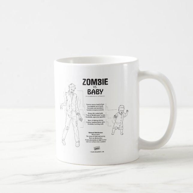 Zombie gegen Baby-Tasse Tasse (Rechts)