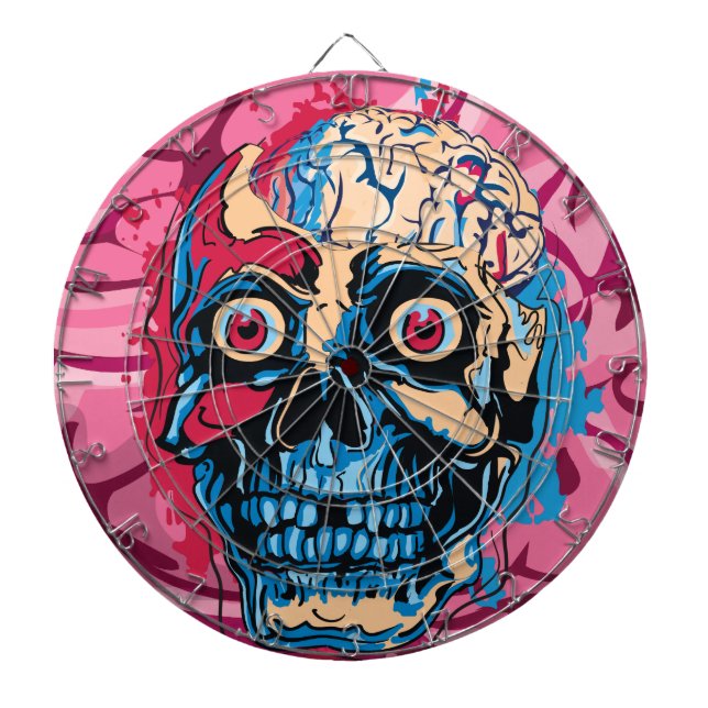 Zombie-Gehirn Dartscheibe (vorne)