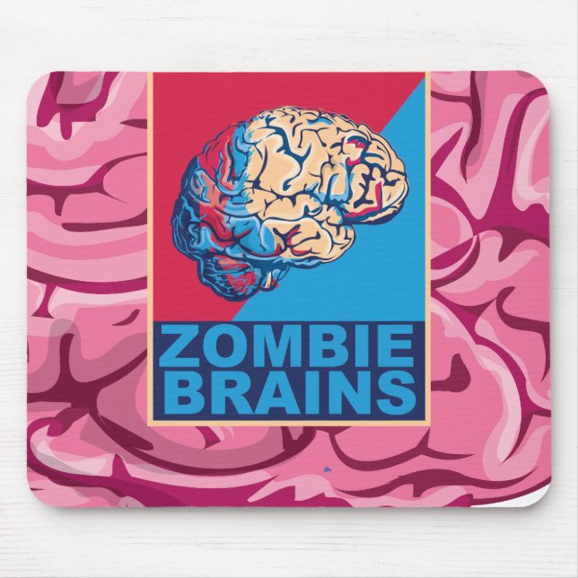 Zombie-Gehirn Mousepad (Vorne)