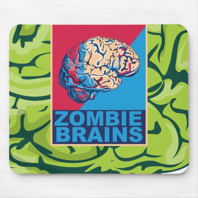 Zombie-Gehirn Mousepad (Vorne)