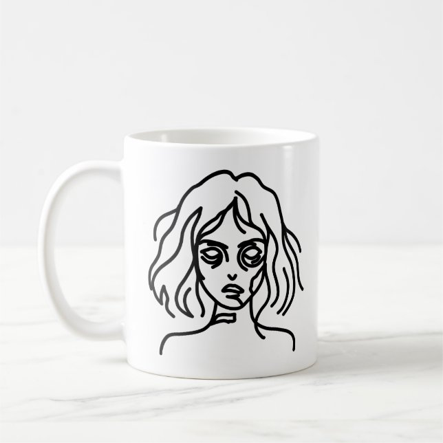 Zombie Gekritzel Kaffeetasse (Links)