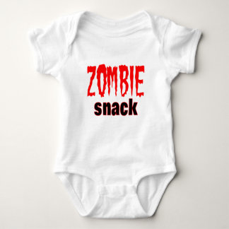 Zombie-Geschenk-Zombie-Imbiss-Logo-Zombiet-stück Baby Strampler