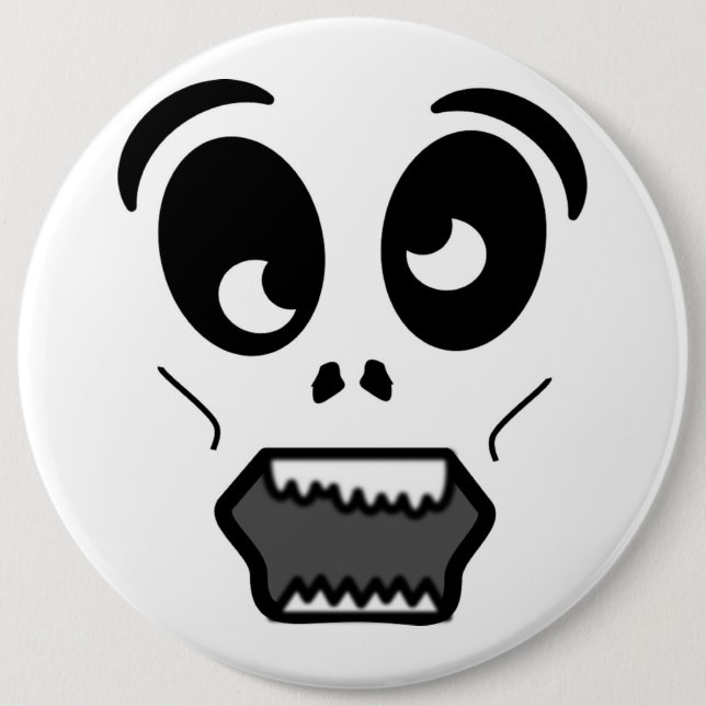 ZOMBIE-GESICHT BUTTON (Vorderseite)