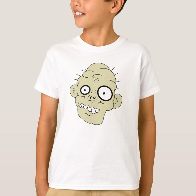 Zombie-Gesicht Kind-Shirt T-Shirt (Vorderseite)