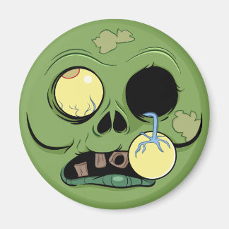Zombie-Gesicht mit Augentropfen Magnet