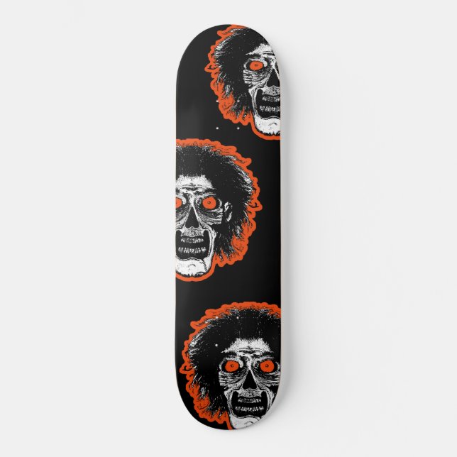 ZOMBIE-Gesicht Skateboard (Vorderseite)