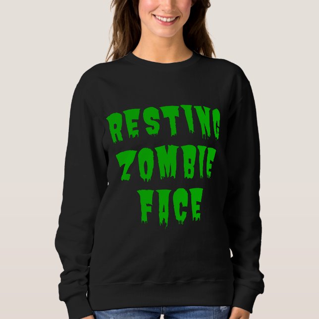 Zombie-Gesicht - Sonnenbrand 2022 Sweatshirt (Vorderseite)