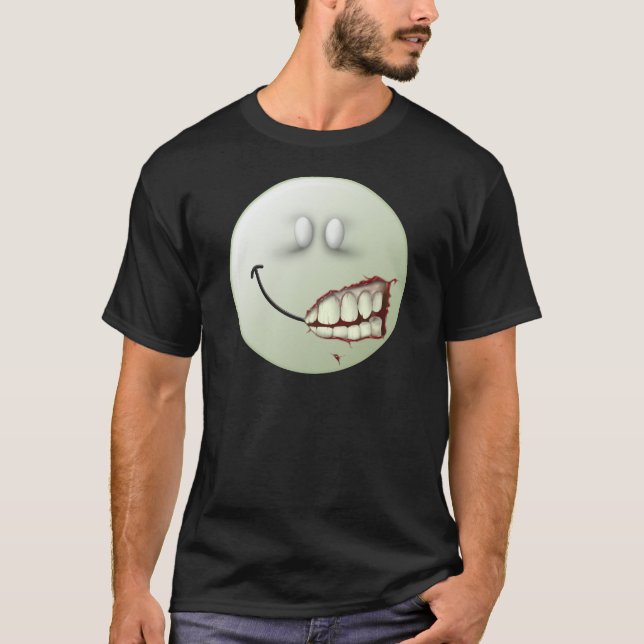 Zombie-Gesicht T-Shirt (Vorderseite)