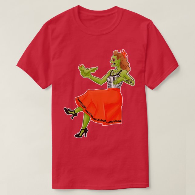 Zombie Girl Blues T-Shirt (Design vorne)