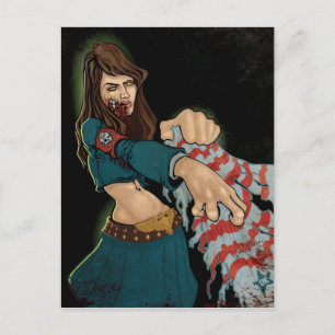 Zombie Girl Postkarte