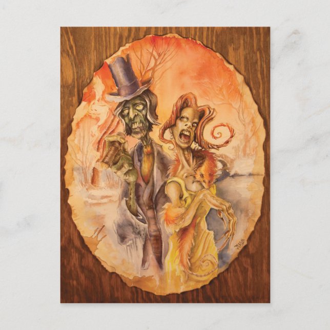 Zombie Girl Postkarte (Vorderseite)