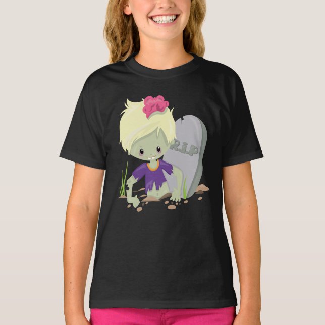 Zombie Girls' Hanes TAGLESS® T - Shirt (Vorderseite)