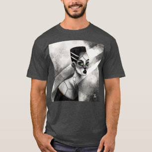 Zombie Gloomy Girl mit grünen Augen T-Shirt