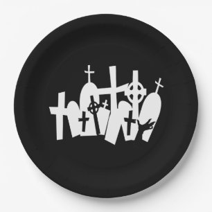 Zombie Graveyard Pappteller