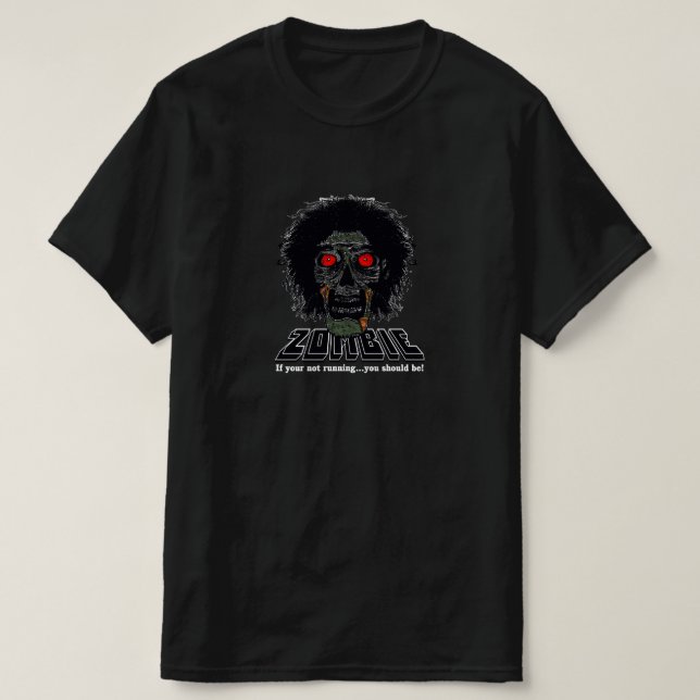 ZOMBIE GREEN FACE T-Shirt (Design vorne)