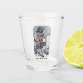 Zombie Guitar Musician Fantasy Art Showglas Schnapsglas
