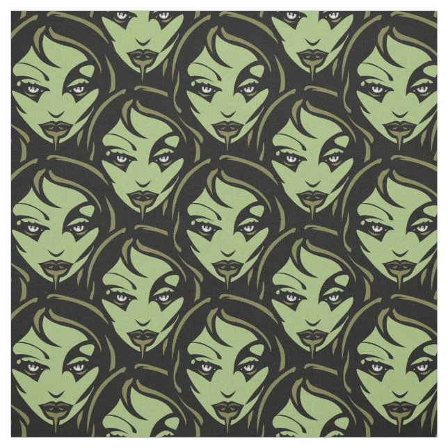 Zombie Halloween Fabric Halloween Stoffe Custom (Muster)