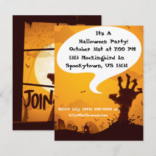 Zombie Halloween-Party Einladung