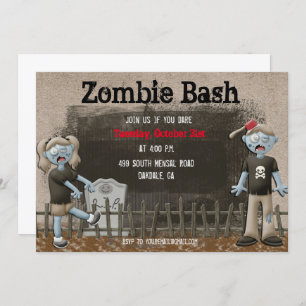 Zombie Halloween-Party Einladung