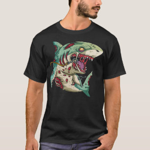 Zombie Halloween-Party Outfit Geschenk für Surfer T-Shirt