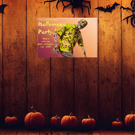 Zombie Halloween-Party Poster
