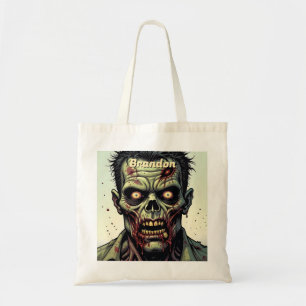 Zombie Halloween Personalisiert Trick oder Treat Tragetasche