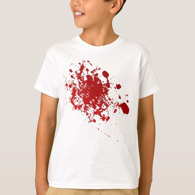 Zombie Halloween Spritzer beängstigend blutig T-Shirt (Vorderseite)