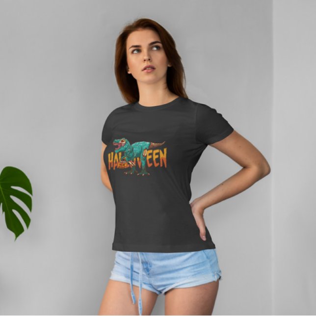 Zombie Halloween T Rex T-Shirt (Von Creator hochgeladen)
