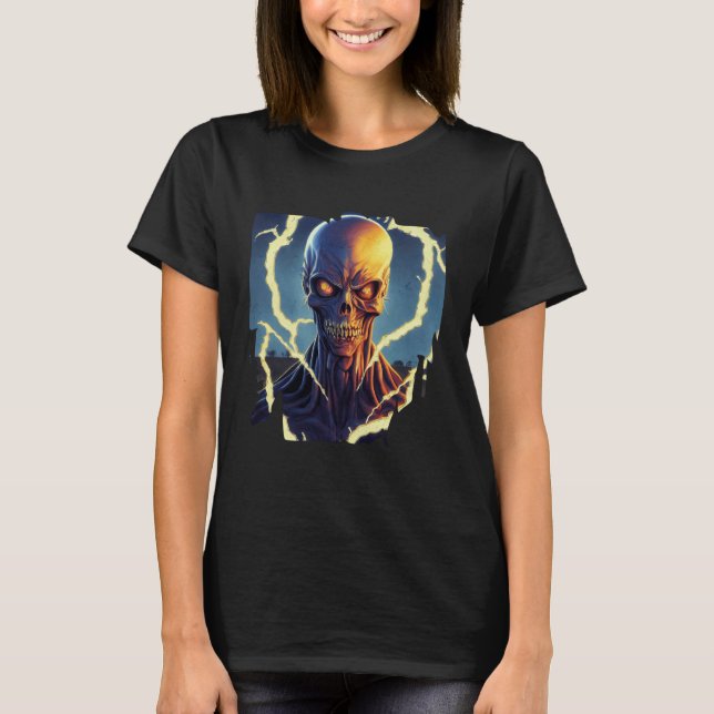 Zombie Halloween Undead Devil Death Blood T-Shirt (Vorderseite)