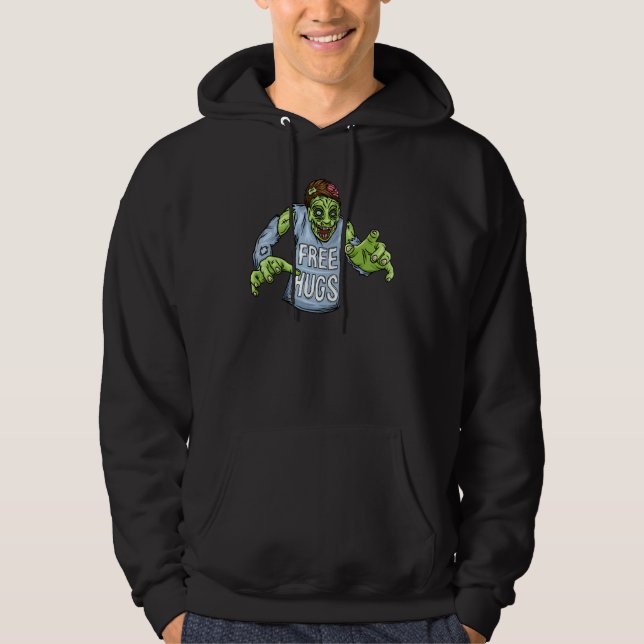 Zombie-Halloween-Zombie Hoodie (Vorderseite)