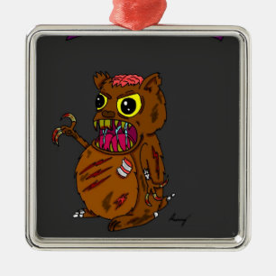 Zombie-Hamster-Ornament Ornament Aus Metall