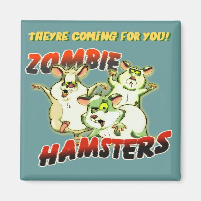 ZOMBIE HAMSTERS MAGNET (Vorne)