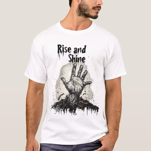 Zombie-Hand aus dem Boden 🧟 ‍ ♂️ 💀 T-Shirt (Vorderseite)
