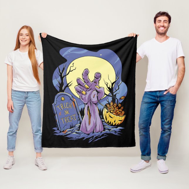 Zombie Hand Halloween  Fleecedecke (Beispiel)