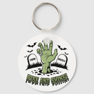 Zombie Hand Rising Halloween Design Spaß und Spook Schlüsselanhänger