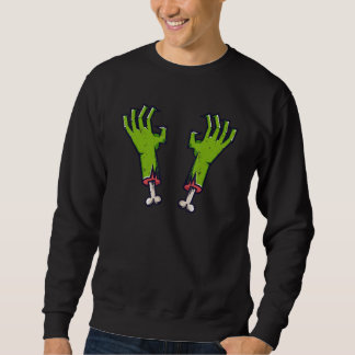 Zombie hands with bones sweatshirt