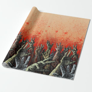 Zombie-Handwrapping-Papier Geschenkpapier