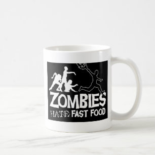 Zombie-Hass-Schnell-Nahrung-Schwarz Tasse